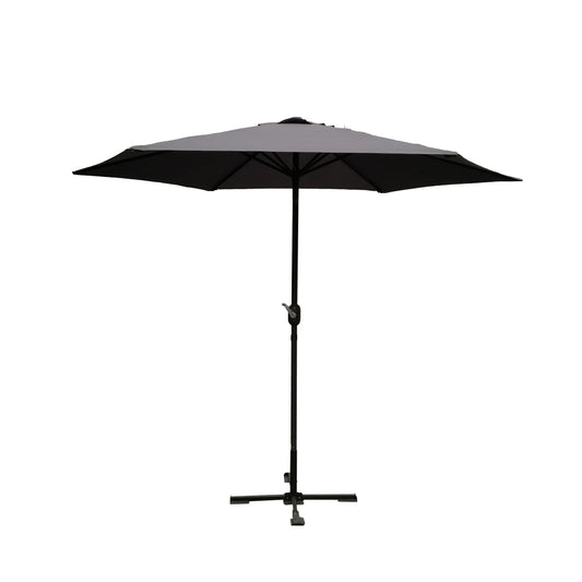 Charcoal Crank & Tilt Parasol with free base