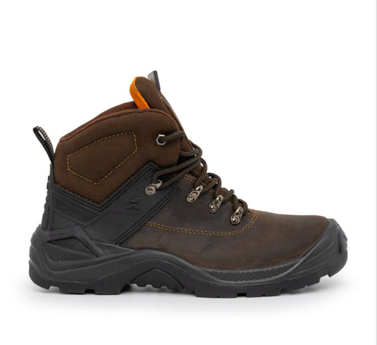 Xpert Warrior S3 Safety Laced Boot Brown & Black