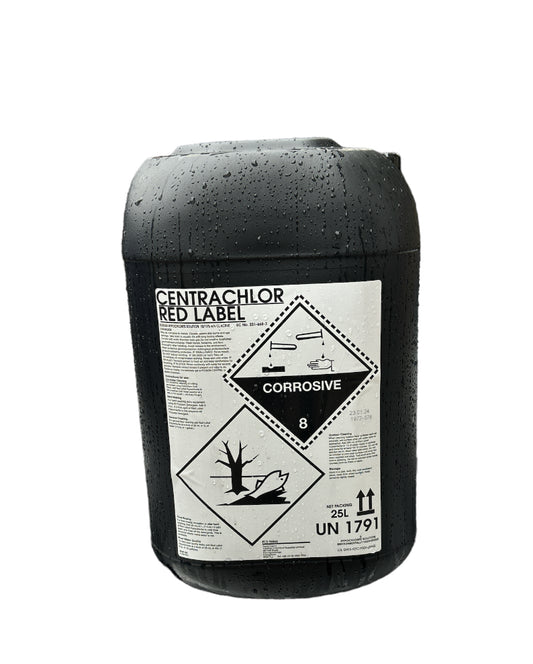 Centrachlor Red Label Sodium Hypochlorite 25L