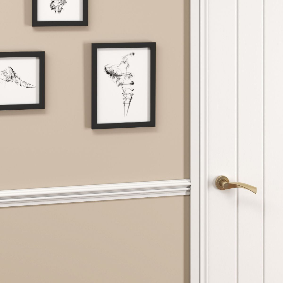 Sam 85 White Primed Dado Rail 57mm x 18mm x 5.49mt