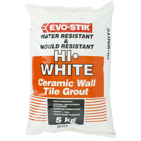 HI WHITE CERAMIC WALL TILE GROUT 5KG