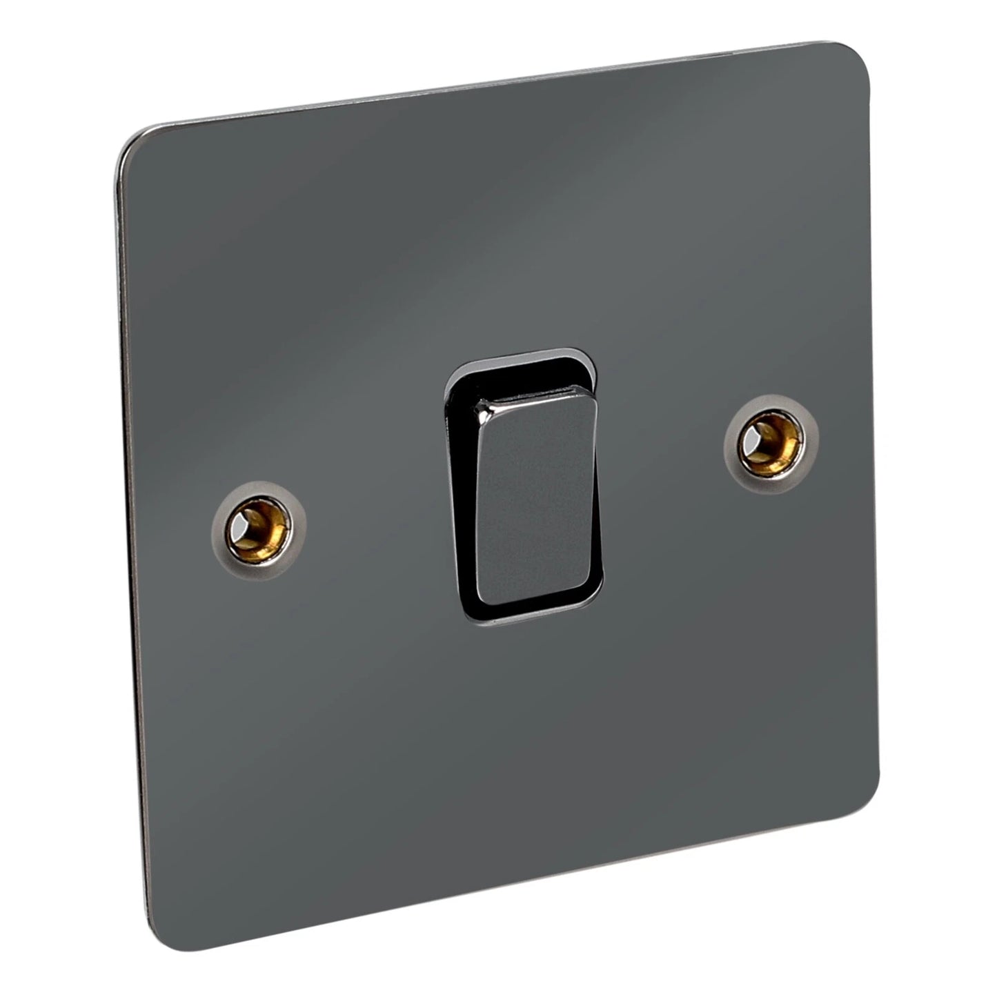 CED Black Nickel Flat Range 10AX 1G 2-Way Switch