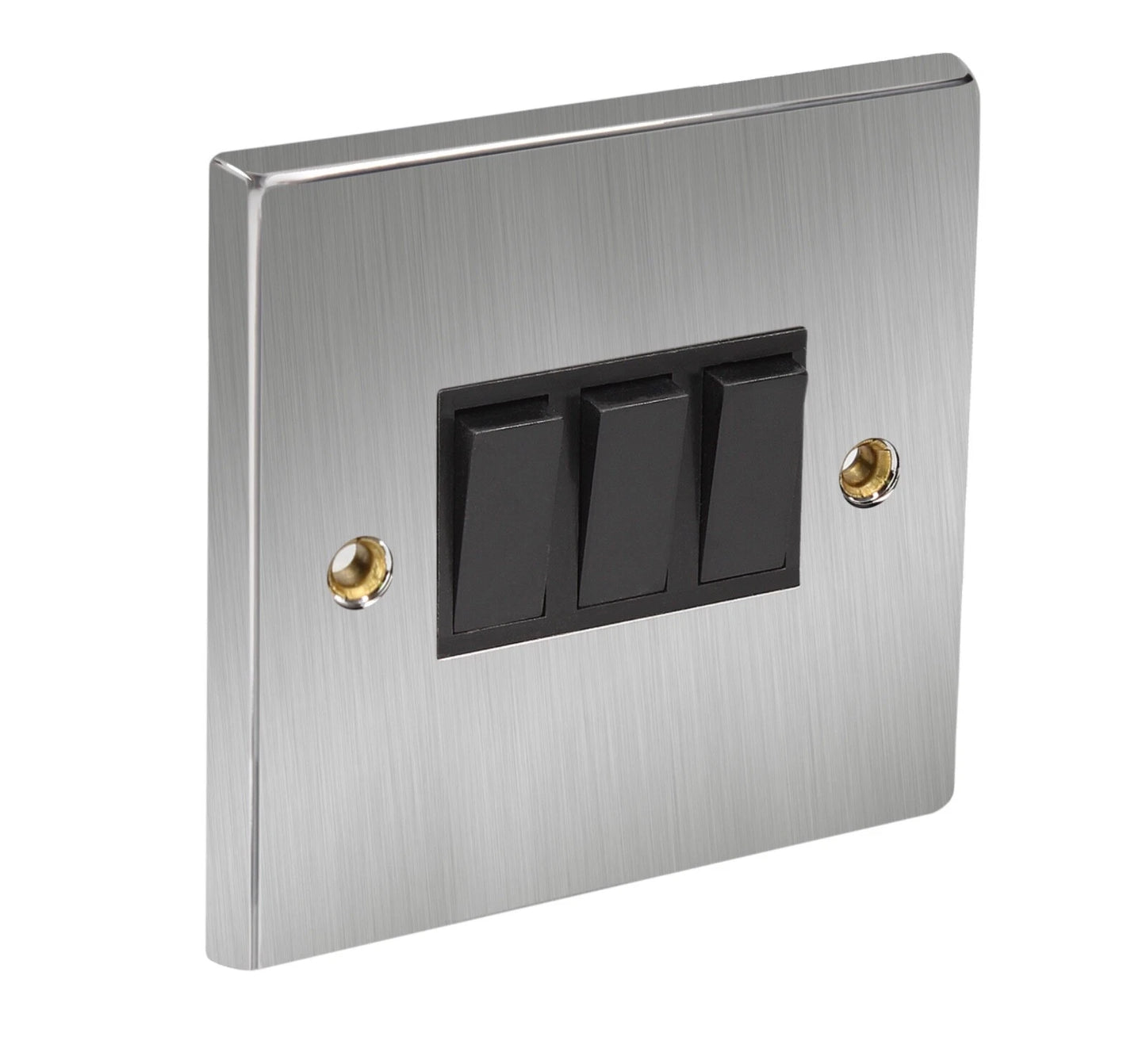 CED Satin Chrome ( Black Interior )10AX 3G 2-Way Switch