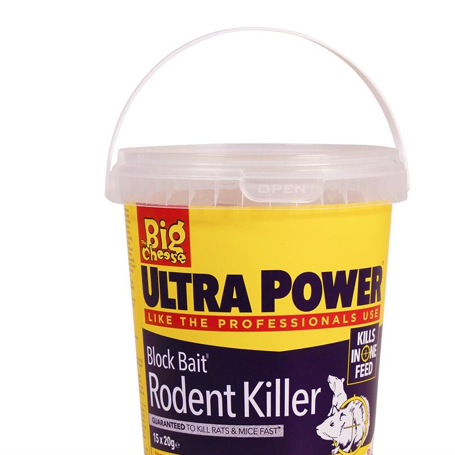 The Big Cheese Ultra Power The Big Cheese Block Bait Rodent Killer Refills - 15 Pack