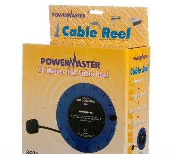 Powermaster 10 Amp 4 Gang Cable Reel Cassette - 10m