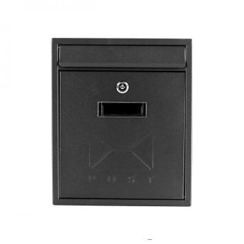 Post Zone - Contemporary Black Post Box