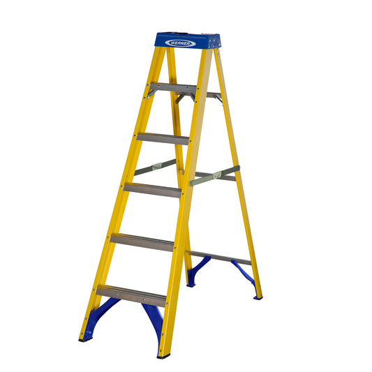 Werner Fibreglass Stepladder 6 Tread