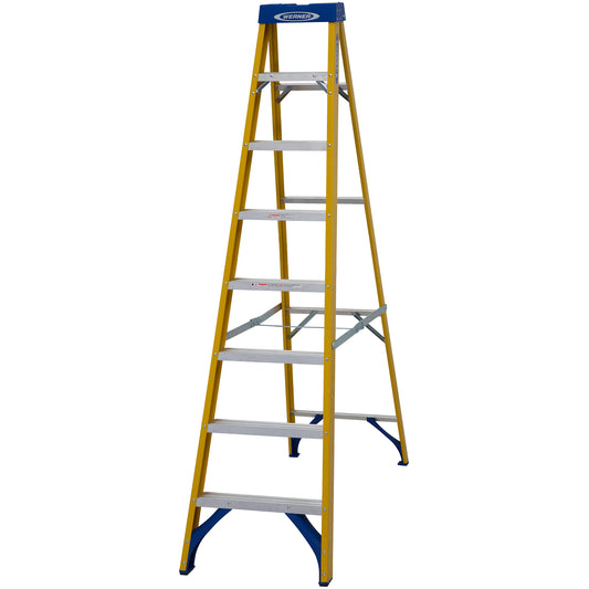 Werner Fibreglass Stepladder 8 Tread