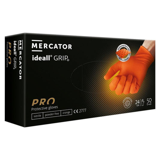 IDEALL GRIP STRONG NITRILE GLOVES BX50