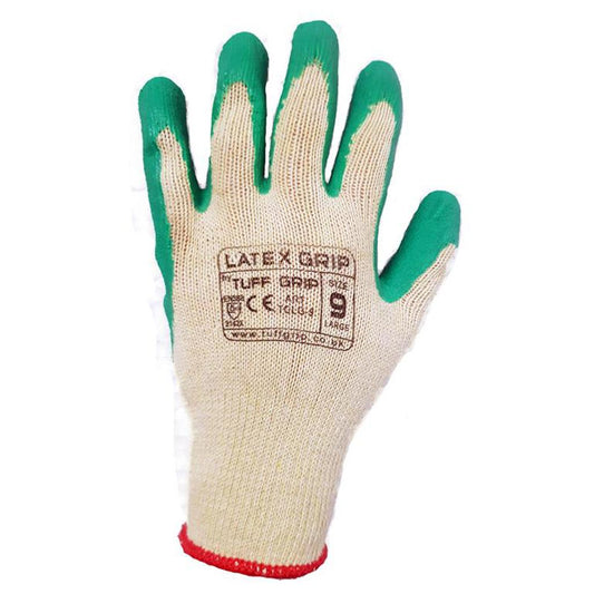 TUFFGRIP GREEN LATEX GRIP GLOVES