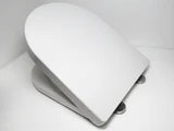 Saturn D Shaped Deluxe Soft Close Toilet Seat in White