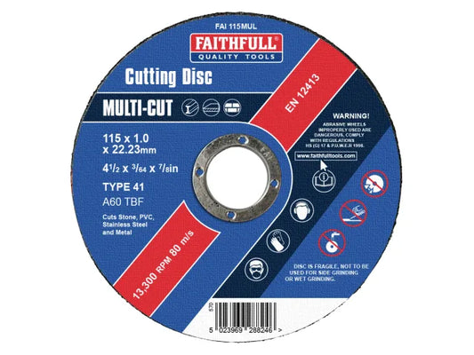 115mm (4.5") Multi-Cut Discs