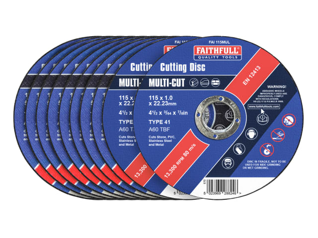 115mm (4.5") Multi-Cut Discs