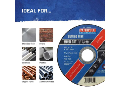 115mm (4.5") Multi-Cut Discs