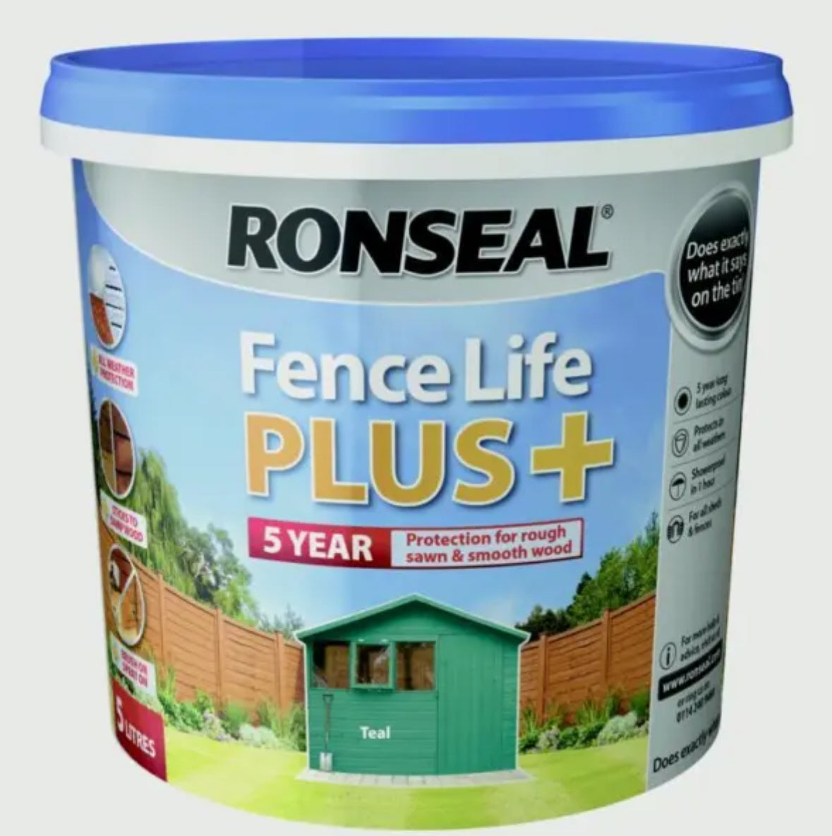 Ronseal Fence Life Plus Garden Shed & Fence Paint 5lt