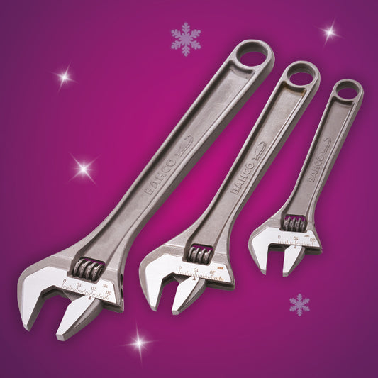 Bahco 3 Piece Adjustable Wrench Set