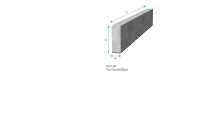 Concrete Garden Edges 6" x 2" x900mm