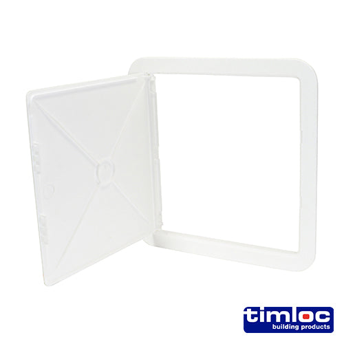 Timloc Access Panel - Plastic - Hinged - White