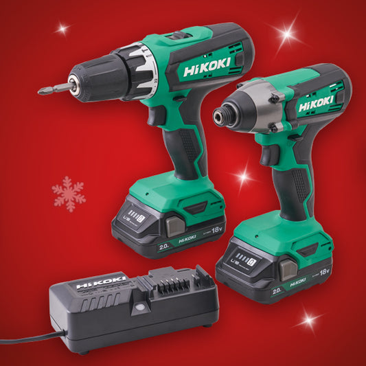 HiKOKI 18V Combi & Impact Drill Twin Pack