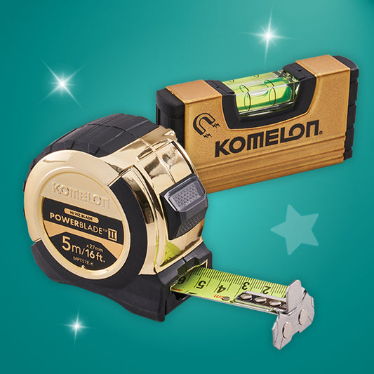 Komelon 5m (16ft) Gold PowerBlade Tape