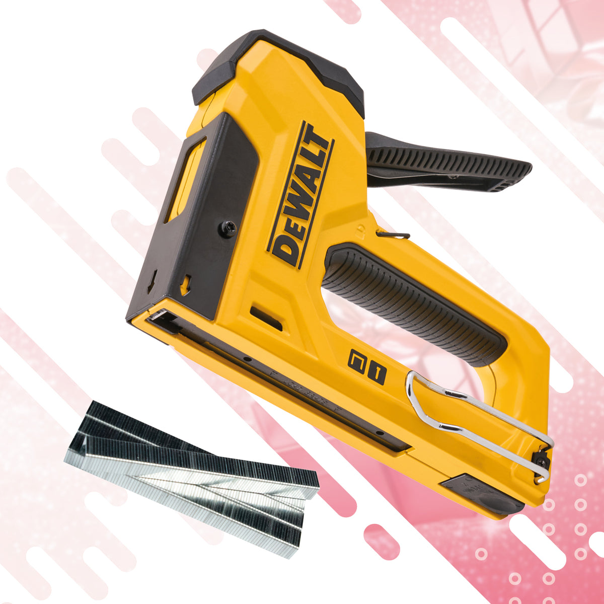 2-IN-1 HEAVY DUTY HAND TACKER WITH 5000 STAPLES