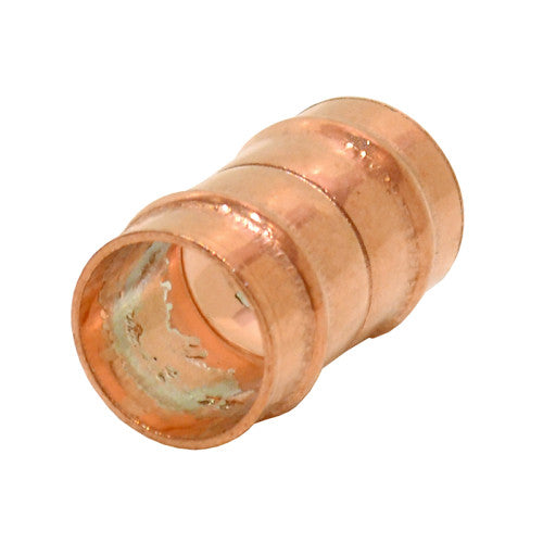 15mm Solder Ring Copper Straight Coupling (Pack of 2)