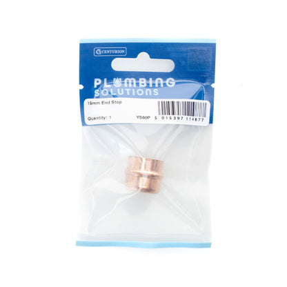 15mm Solder Ring Copper Stop End