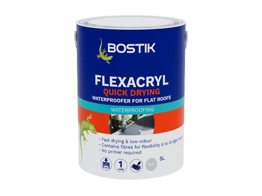 FLEXACRYL QUICK DRYING WATERPROOFING COATING 5LT