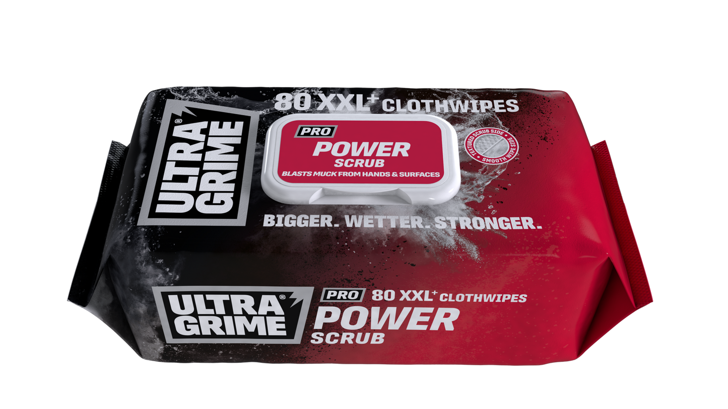 ULTRAGRIME XXL POWER SCRUB PRO CLOTH WIPES PK80