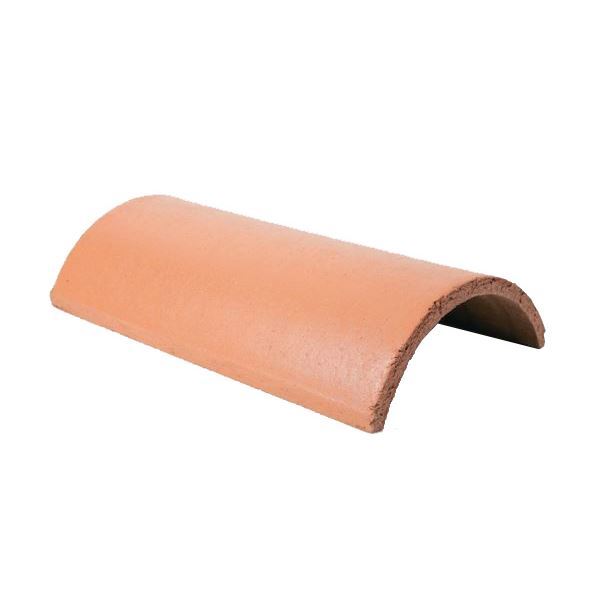 Mannok Half Round Angle Ridge Tile Clay Red