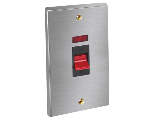 CED Satin Chrome Tall Cooker Switch + Neon