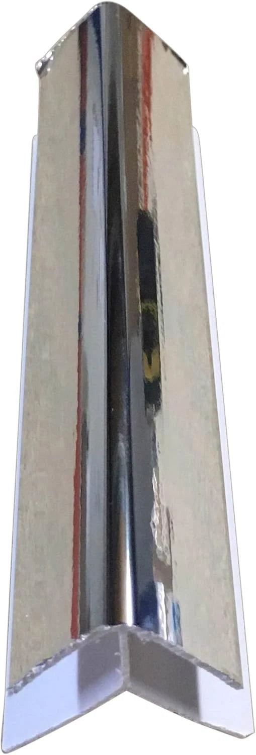 Silver 8mm External Corner Trim 2.7m Bathroom Wall Panels Shower PVC